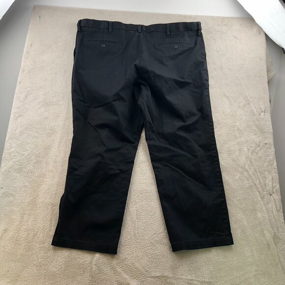 Dockers Men's Chinos 44x26 Measured Black Relaxed Fit Cotton Blend Smart - Picture 16 of 16
